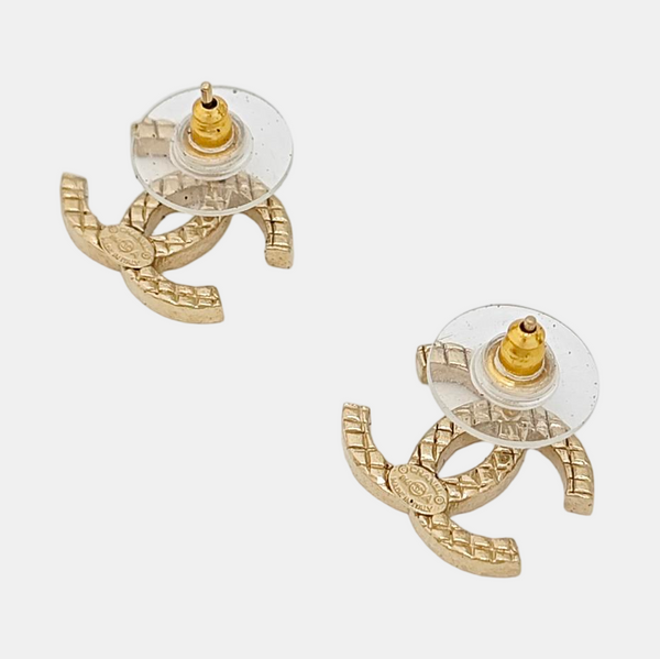 Metal Gold Stud Earrings