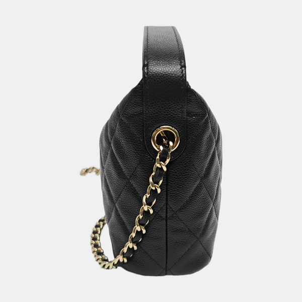 HOBO Quilted Grained Calfskin Black
