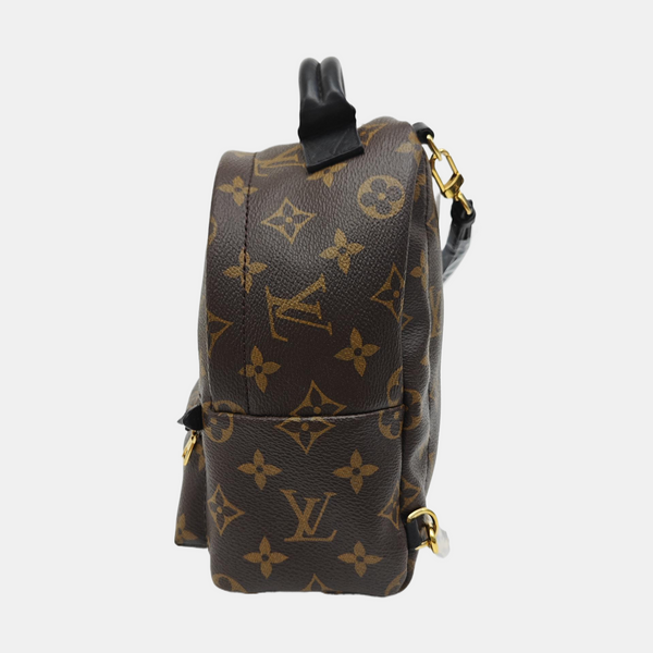 PALM SPRINGS Mini Monogram Coated Canvas Brown