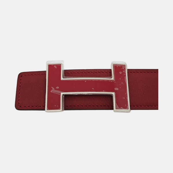 Leather Belt Red