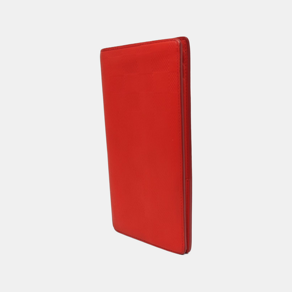 BRAZZA Damier Calfskin Red Wallet