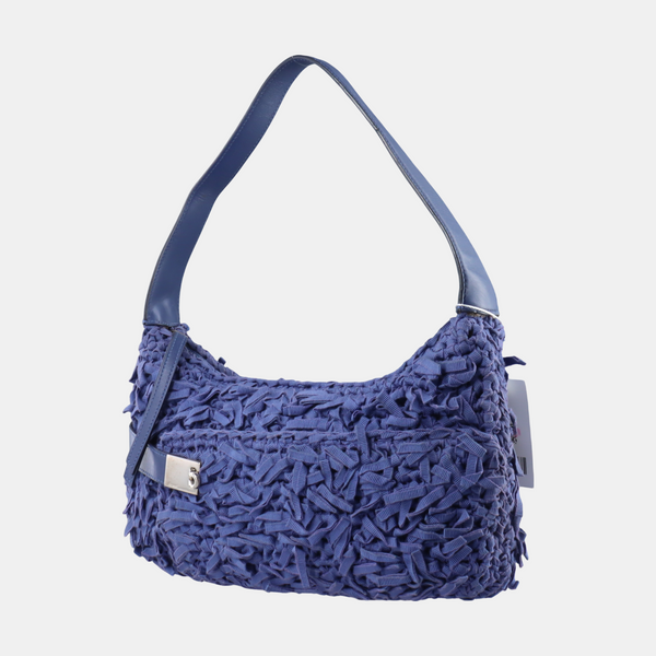 Clasp Hobo Fabric Blue