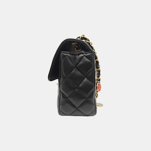 CLASSIC FLAP Mini Quilted Lambskin Black