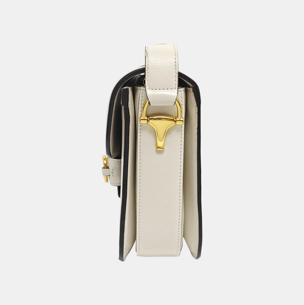 Horsebit 1955 Lona recubierta con monograma pequeño beige