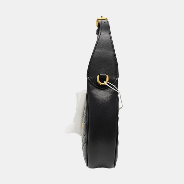 GG Marmont Mini Quilted Calfskin Black