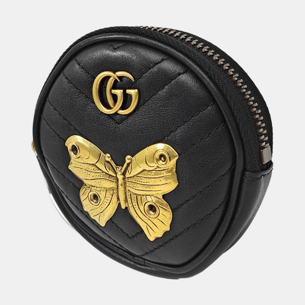GG Marmont Mini Quilted Calfskin Black