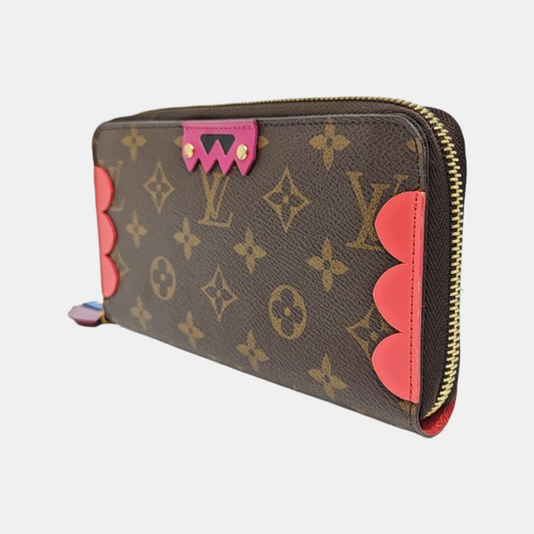 ZIPPY Monogram Coated Canvas Brown Wallet