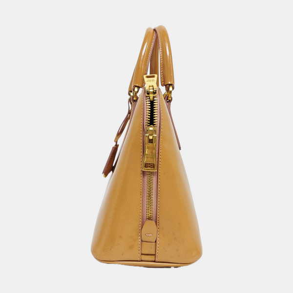 Authenticated pre-owned Promenade Saffiano Calfskin Yellow - Shoulder Bag at Looply