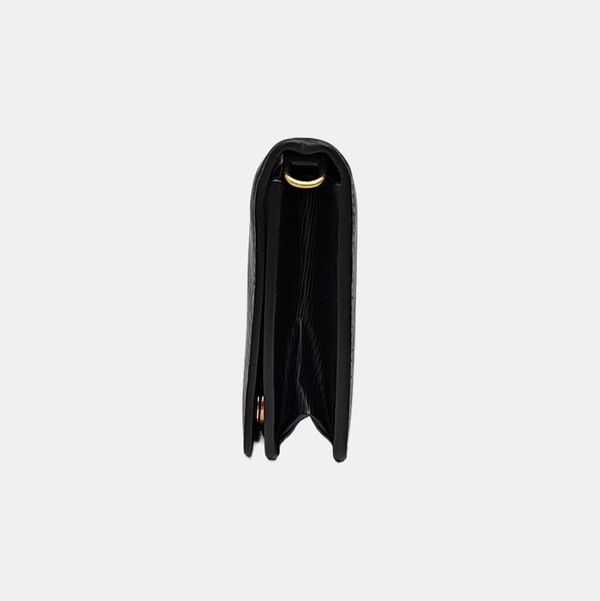 Saffiano Calfskin Shoulder Bag Black