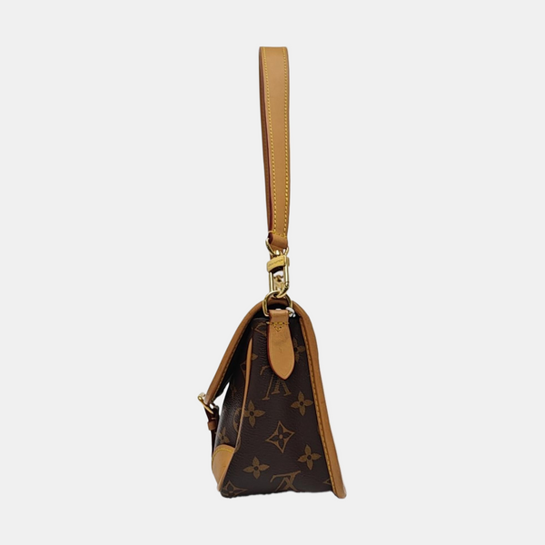 DIANE Monogram Coated Canvas Brown