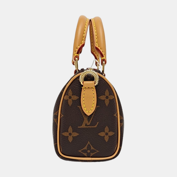 SPEEDY Nano Monogram Coated Canvas Brown