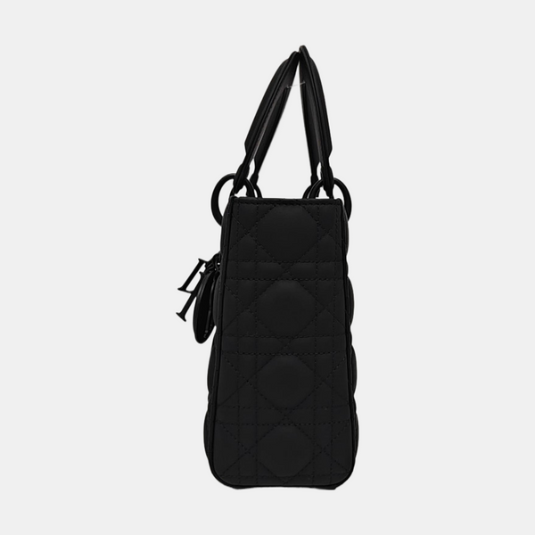 Lady Dior Small Cannage Calfskin Black