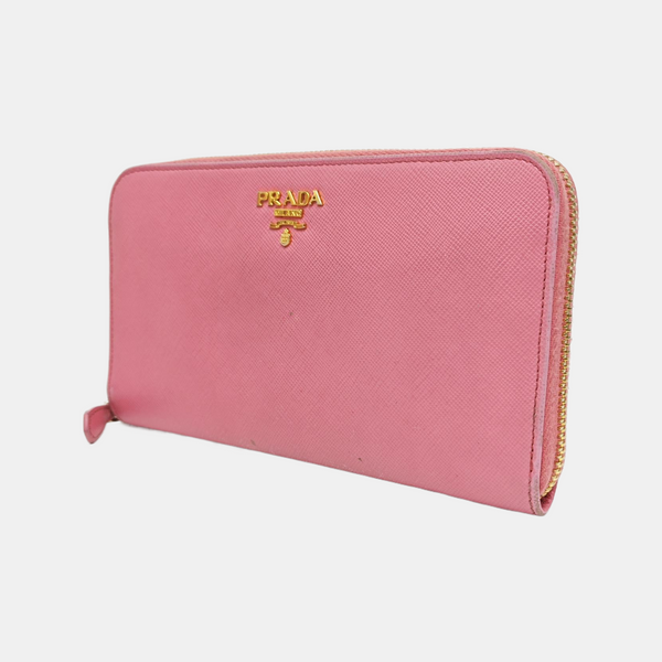 Saffiano Calfskin Wallet Pink