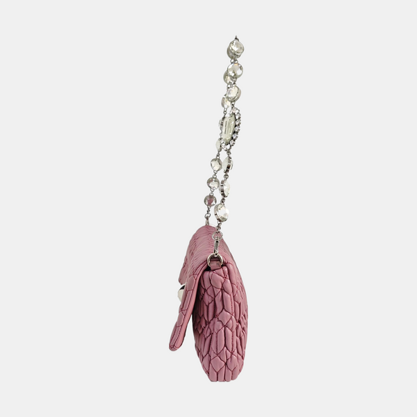 Crystal Quilted Lambskin Pink