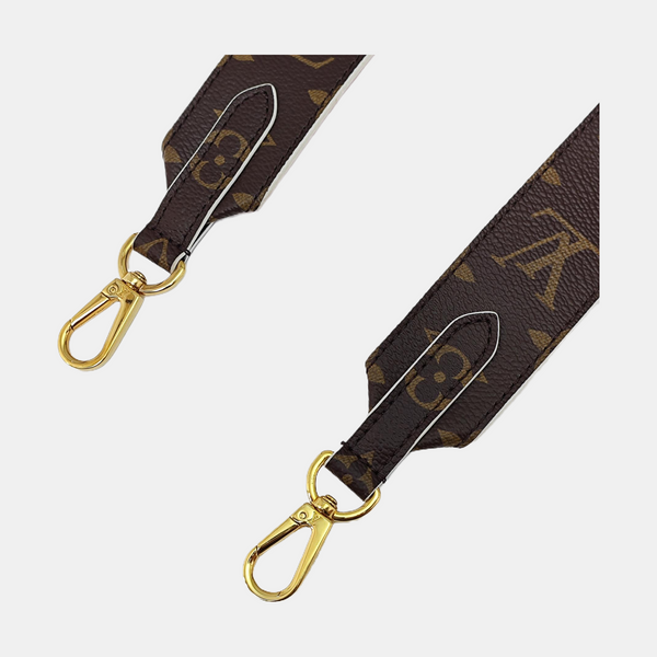 Monogram Coated Canvas Bag Strap Brown