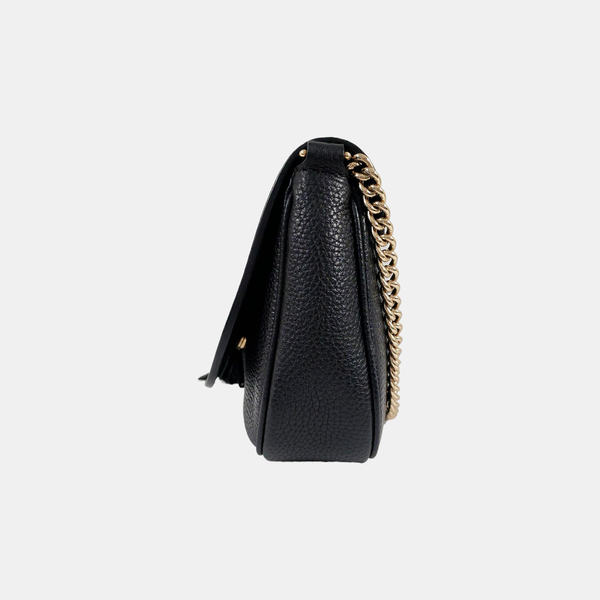 Authenticated pre-owned Soho Calfskin Black - Shoulder Bag at Looply