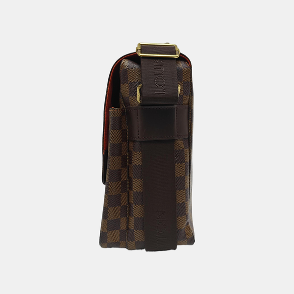 BROADWAY Damier Ebene Coated Canvas Brown