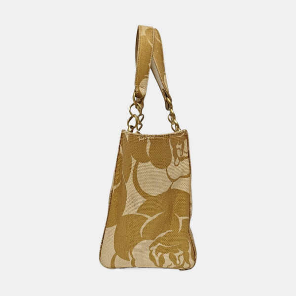 Straw Tote Bag Yellow