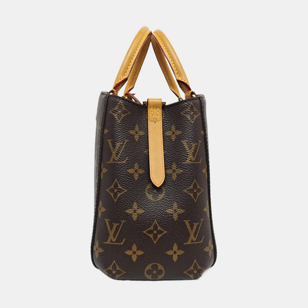 MONTAIGNE Monogram Coated Canvas Brown