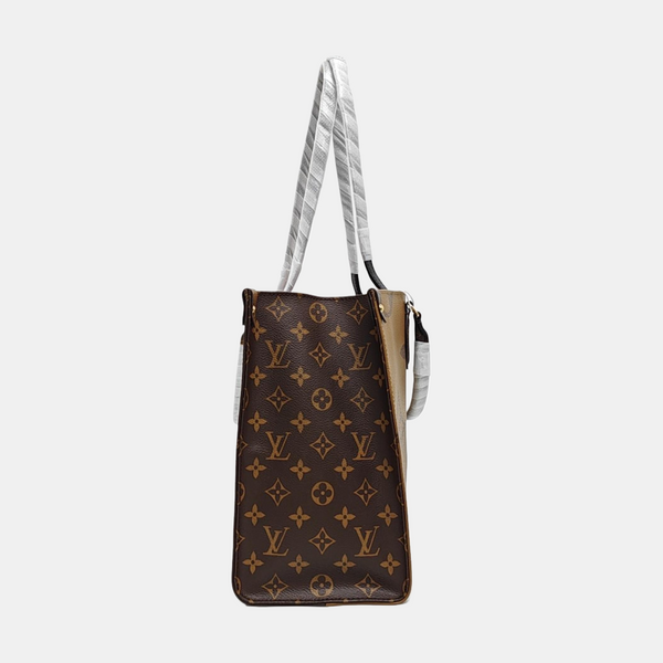 ONTHEGO MM Monogram Coated Canvas Brown