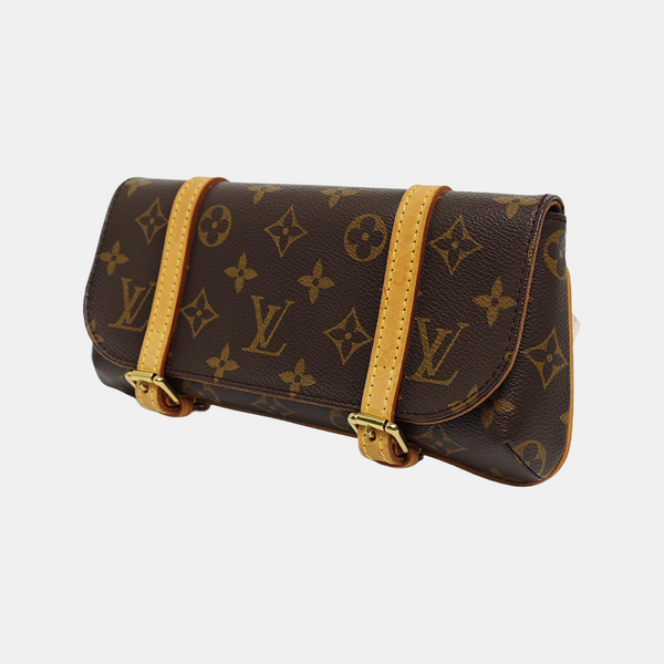MARELLE Monogram Coated Canvas Brown