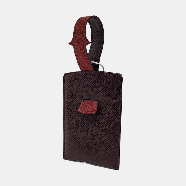 Leather Card Holder Red