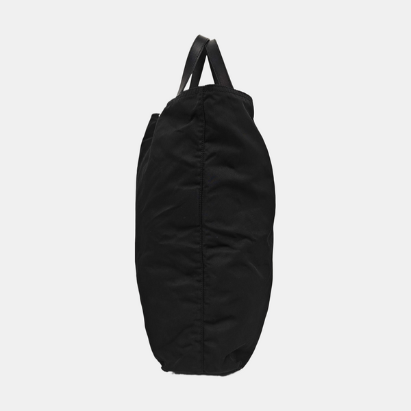 Nylon Top Handle Bag Black