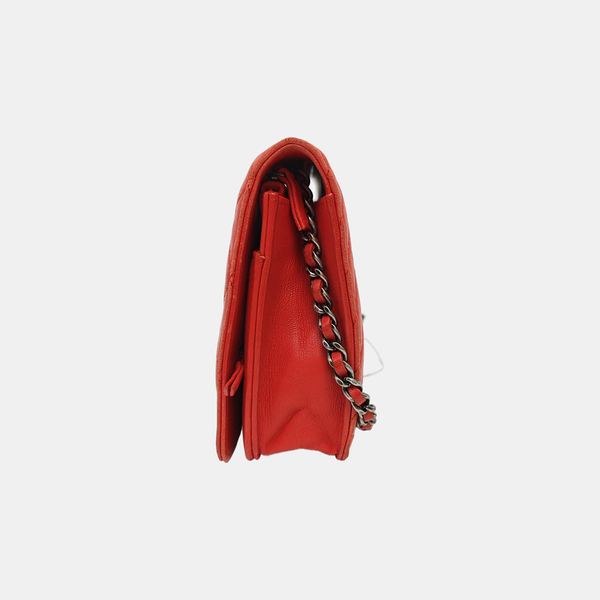 WOC Quilted Lambskin Red