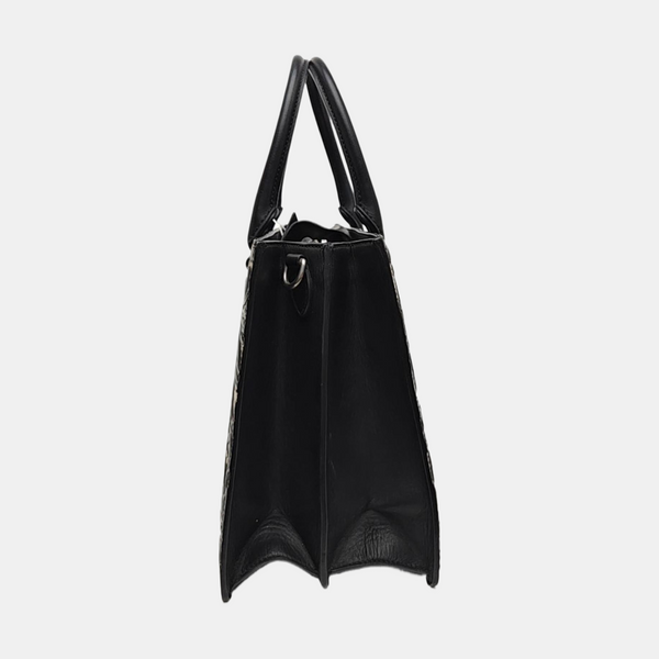 Monogram Coated Canvas Tote Bag Beige