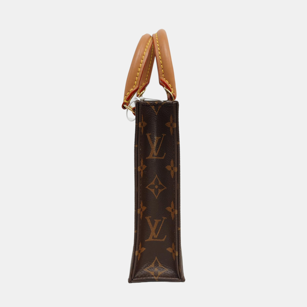 Authenticated pre-owned SAC PLAT Mini Monogram Coated Canvas Brown - Tote Bag at Looply