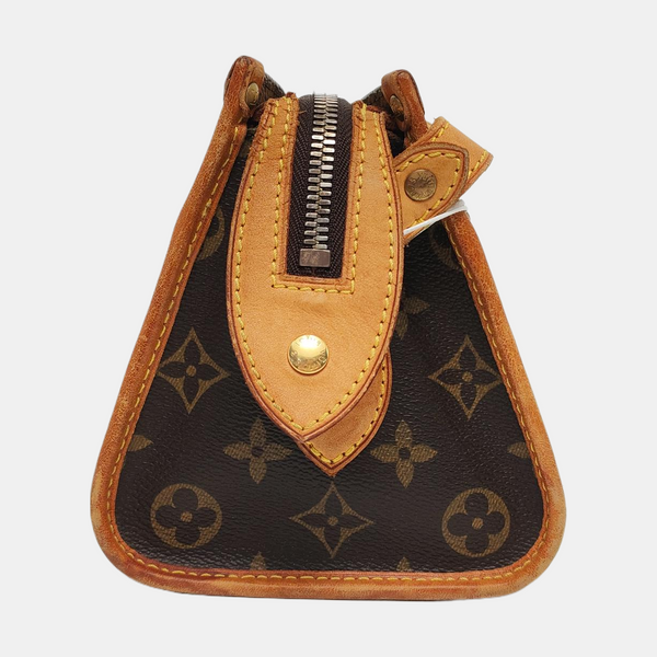 POPINCOURT Monogram Coated Canvas Brown
