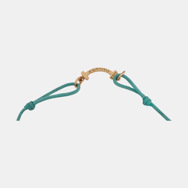 Tiffany T 18k Rose Gold Blue Bracelet