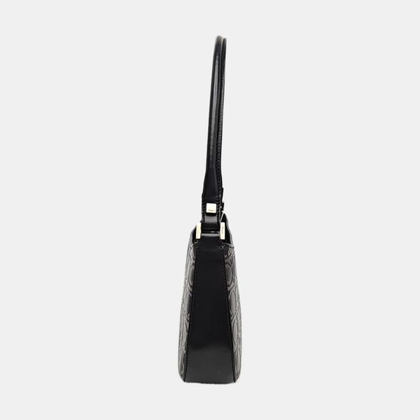 Calfskin Top Handle Bag Black