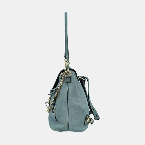 Faye Mini Calfskin Blue