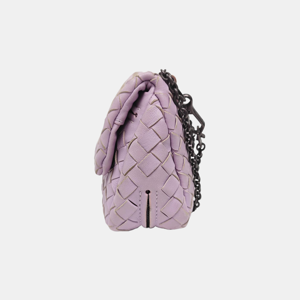 Lambskin Shoulder Bag Purple