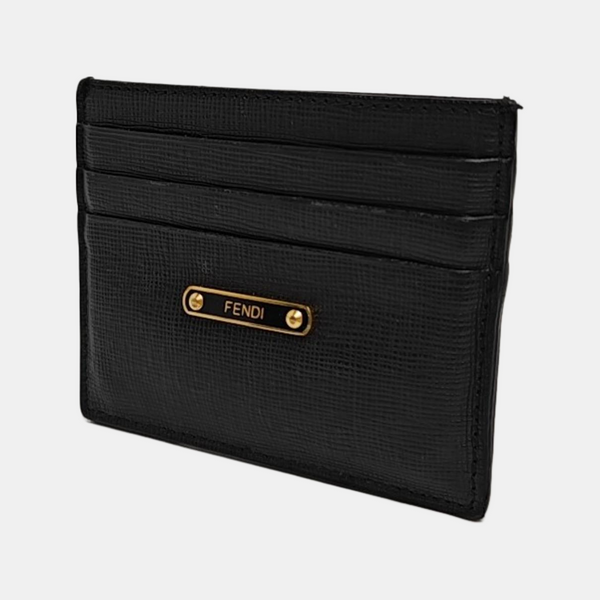 Monster Calfskin Black Card Holder