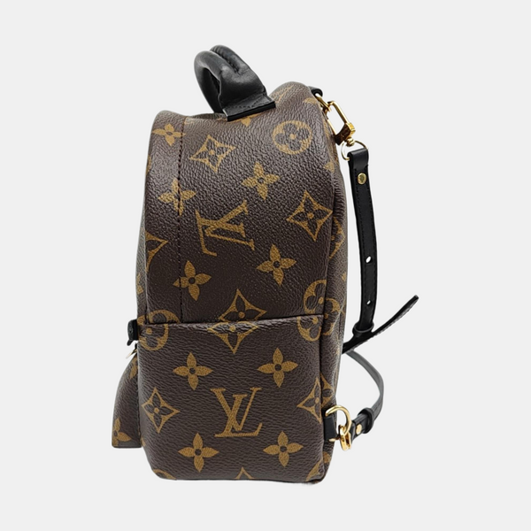 PALM SPRINGS Mini Monogram Coated Canvas Brown