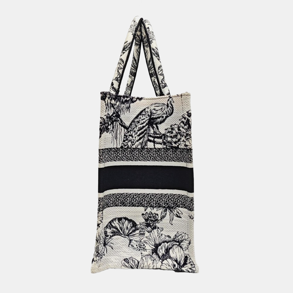 Book Tote Medium Fabric White