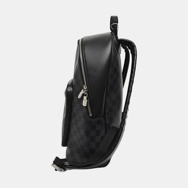JOSH Damier Graphite Coated Canvas Gray