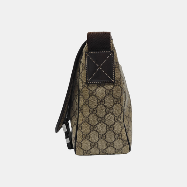 GG Messenger Monogram Coated Canvas Black