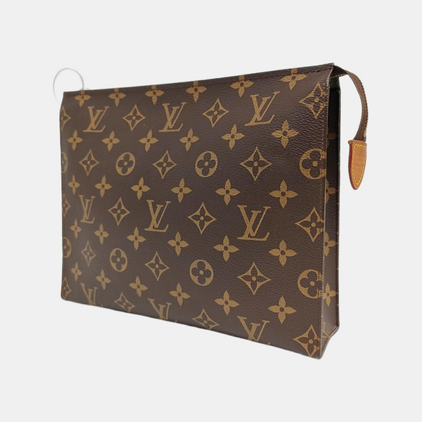 TOILET POCKET 26 Monogram Coated Canvas Brown