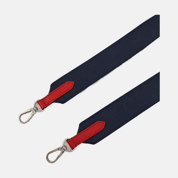 Leather Bag Strap Blue