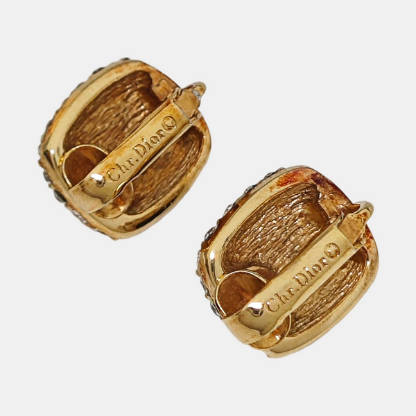 Metal Gold Clip On Earrings
