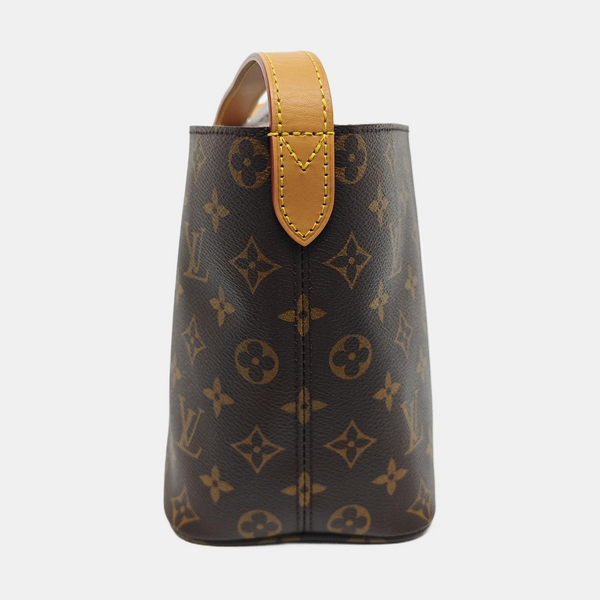 ALL IN BB Monogram Coated Canvas Brown