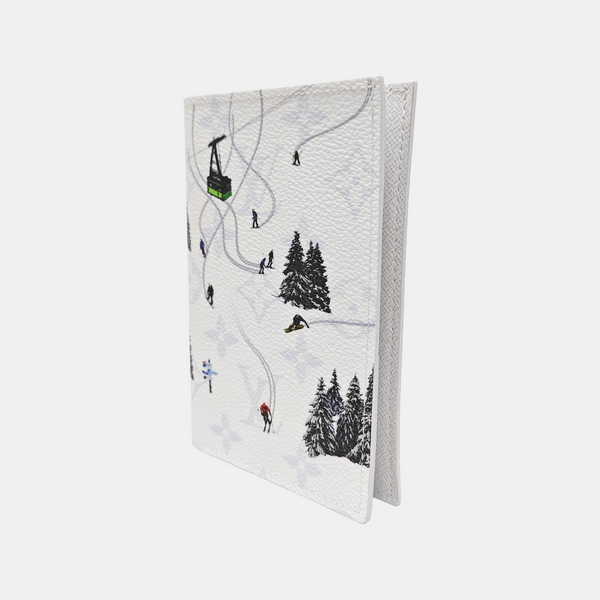 Coated Canvas Card Holder White