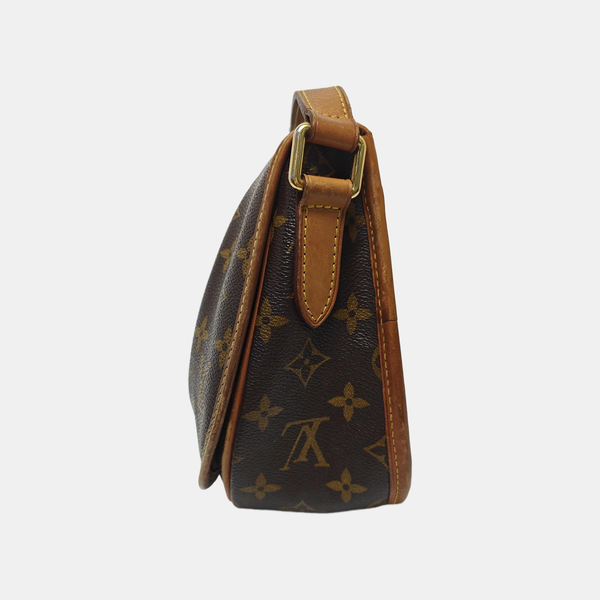 MENILMONTANT PM Monogram Coated Canvas Brown