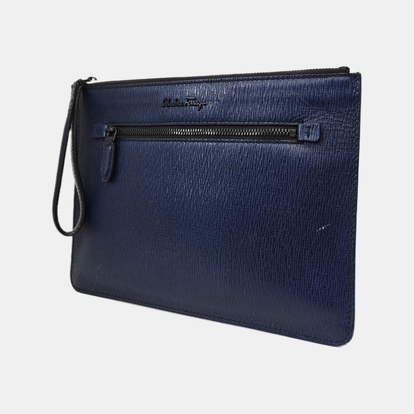 Calfskin Clutch Blue