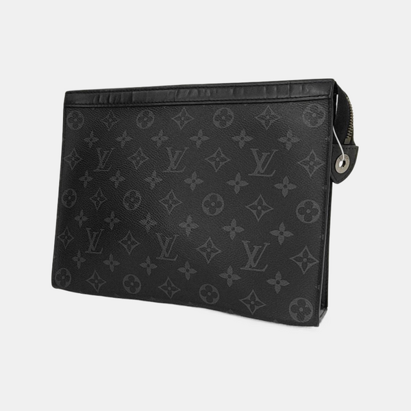 Pochette Voyag MM Monogram Coated Canvas Black