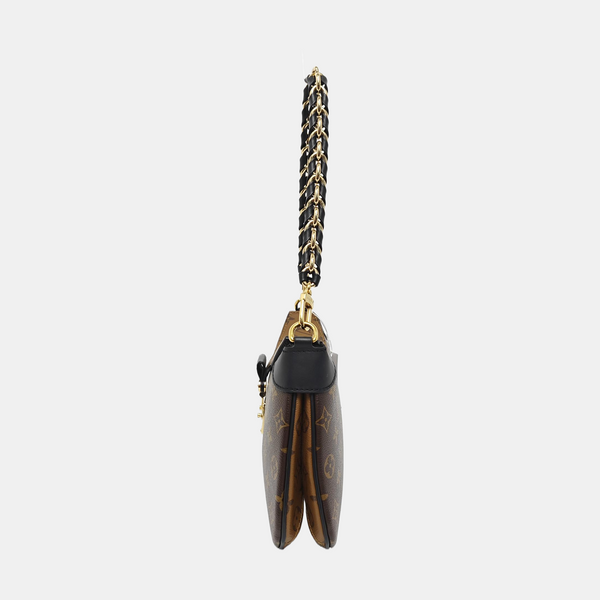 TWINNY Monogram Coated Canvas Brown