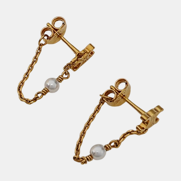 Metal Gold Stud Earrings
